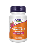 NOW Vitamina D3 5000IU 120 capsulas