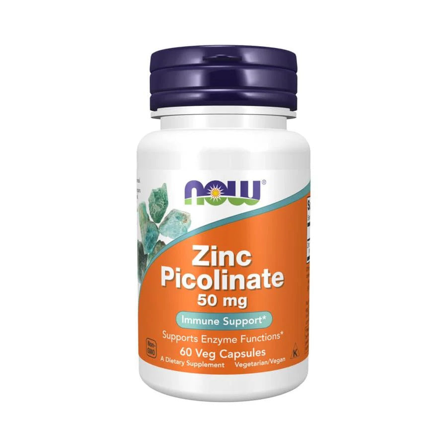 NOW Picolinato de Zinco 50 mg 60 capsulas
