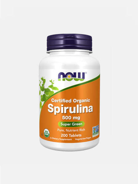 NOW Spirulina 500 mg 100 comprimidos