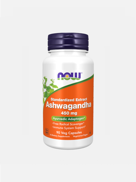 NOW Ashwagandha 450 mg 90 capsulas moles