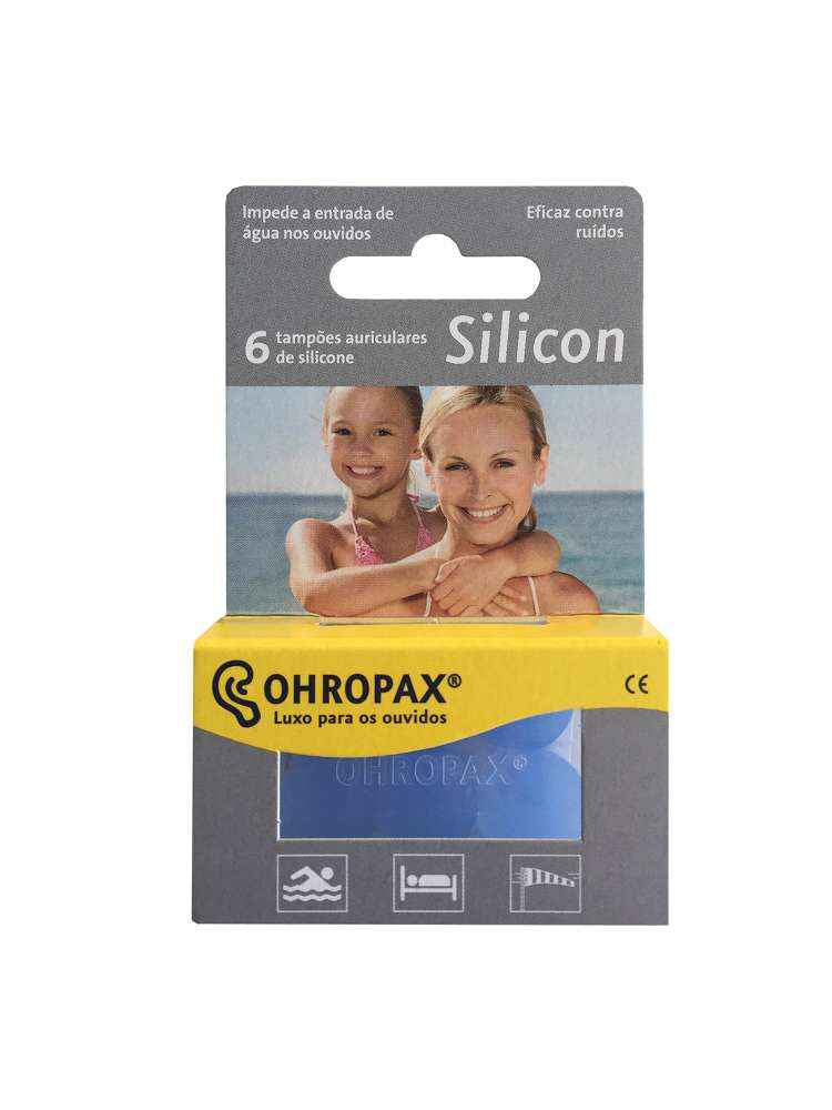Tampões Ouvidos Silicone Ohropax 6 unidades