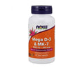 NOW Vitamina Mega D-3 5000UI+Vit MK7 180mcg 60 cap