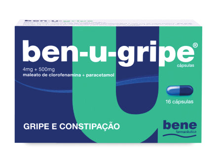 BEN-U-GRIPE 4 MG+500 MG 16 CAPSULAS