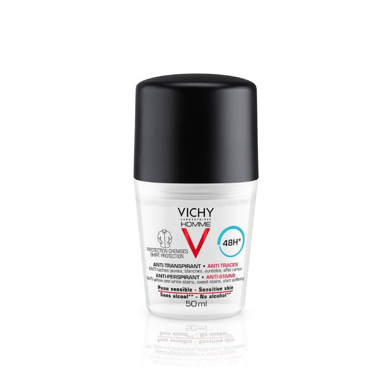 VICHY HOMME DEO ROLL ON AT 48H ANTI MANCHAS 50 ML