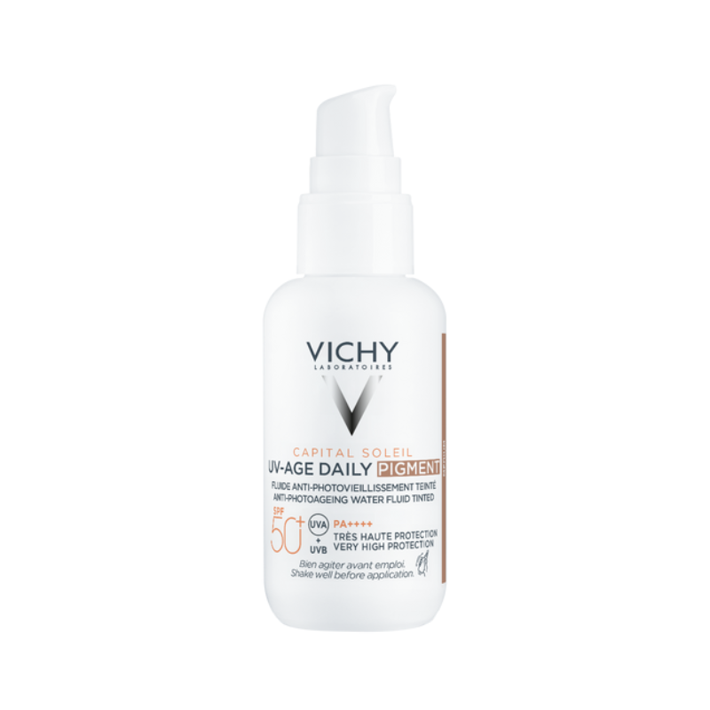 VICHY CAPITAL SOLEIL UV AGE FLUIDO COR MEDIUM SPF 50 40ML