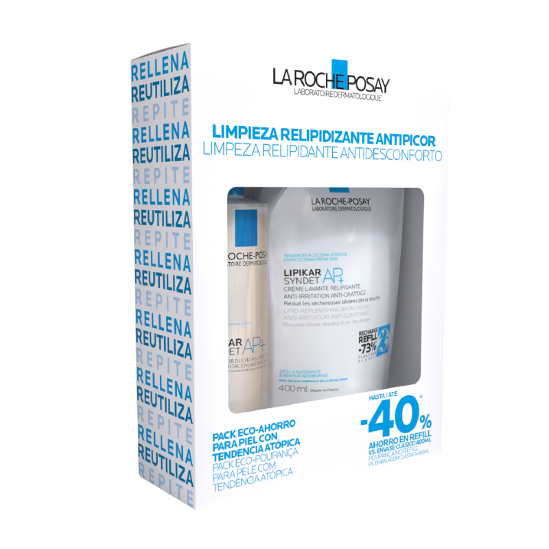LRP PACK LIPIKAR SYNDET AP+ 400 ML+ REFILL SYNDET