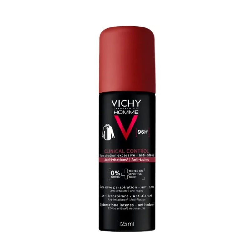 VICHY HOMME DEO AT 96H CLINICAL CONTROL SPRAY 125ML