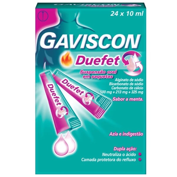 GAVISCON DUEFET 24 SAQUETAS 10ML