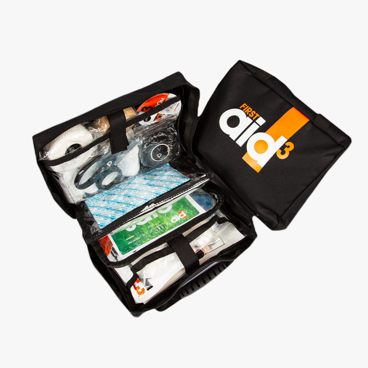 D3 KIT PRIMEIROS SOCORROS 66PECS PRETO